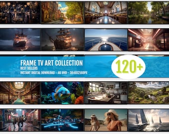 4K TV Art Collection - 120 Digital Scenic and Cityscape Images