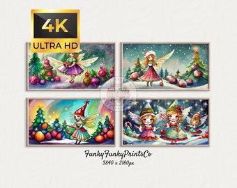 Magical Nutcracker HD Screensaver - Christmas FRAME Tv Art Set of 4 | Sugar Plum Fairies Land Of Sweets | 4K HD | Festive Digital Decor