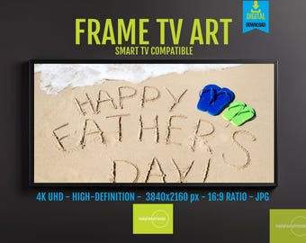 Father's Day 4k FRAME TV Art - Samsung Digital Download - Cheerful Theme | HD Screensaver | Ideal Dad Gift | 16x9 Hi Res, 20