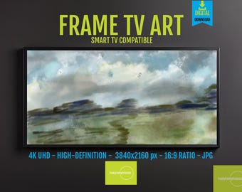 Watercolor Mountain Landscape - Samsung Frame TV Art (Digital Download)
