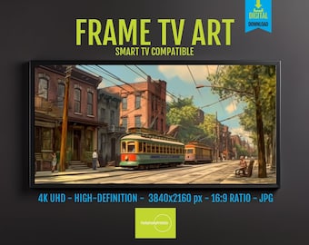 Philadelphia Trolley Scene: Urban FRAME TV Art (Digital Download)