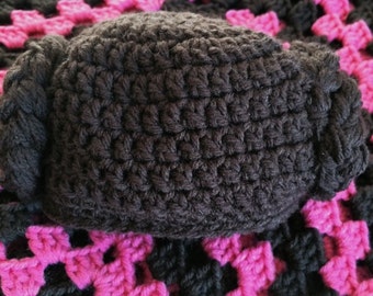 Manta de bebé de crochet y gorro de la Princesa Leia: Set de regalo inspirado en Star Wars