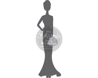 Silhouette Wedding Program - Bridesmaid 3