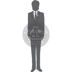 Silhouette Wedding Program Groom 5 image 1