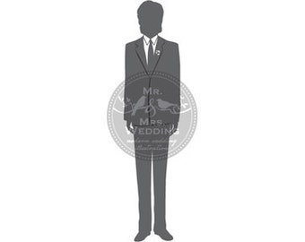 Silhouette Wedding Program - Groom 5