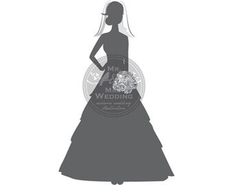 Silhouette Wedding Program - Bride 6