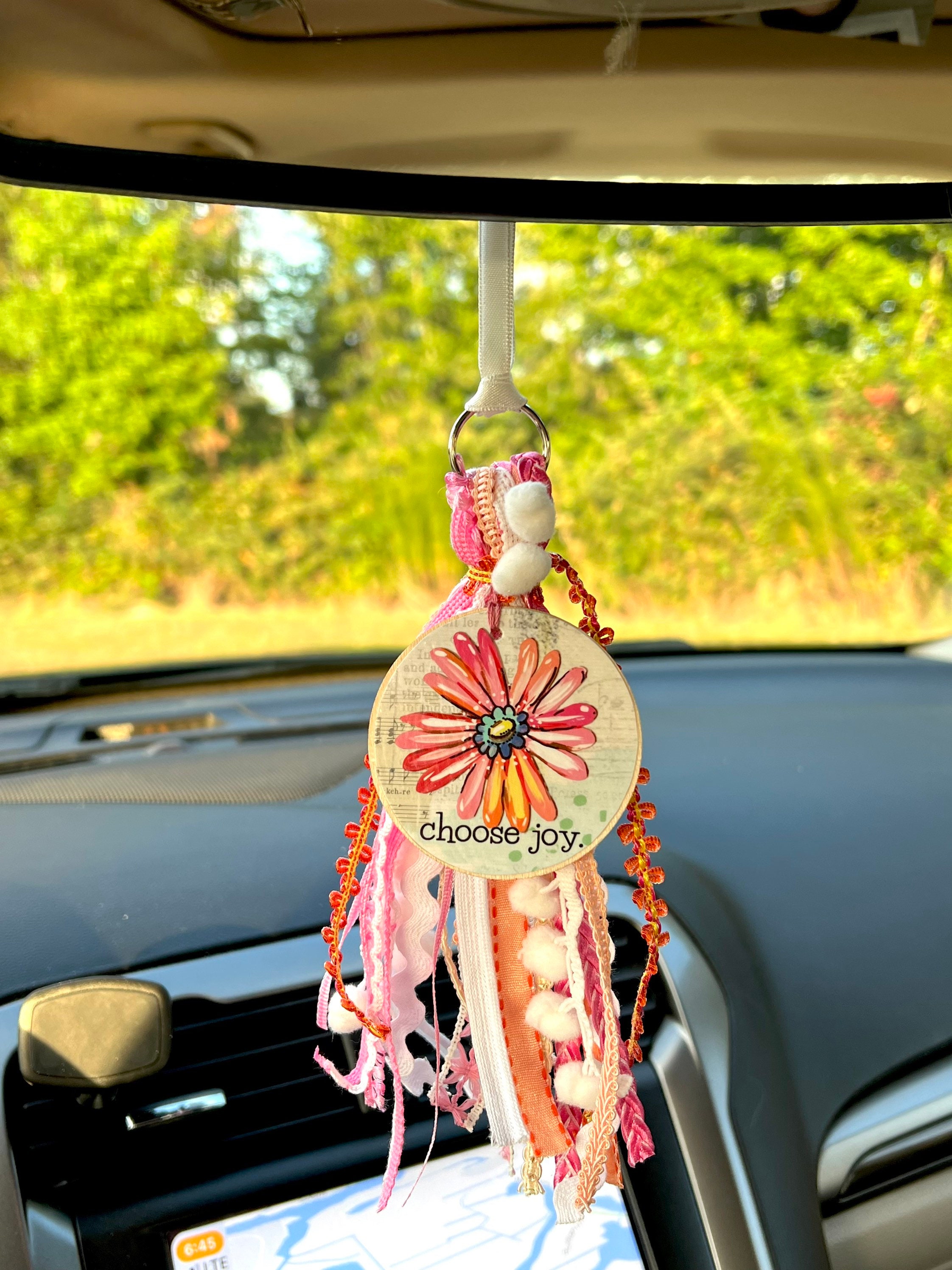 Mermaid Car Tassel Ribbon Tassel Car Charm Hanging Rear 