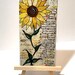 Sunflower Print, Sunflower Decor, Helen Keller, Print and Easel Set 