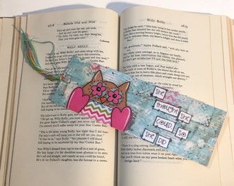 Owl Bookmark, She thought she could, so she did