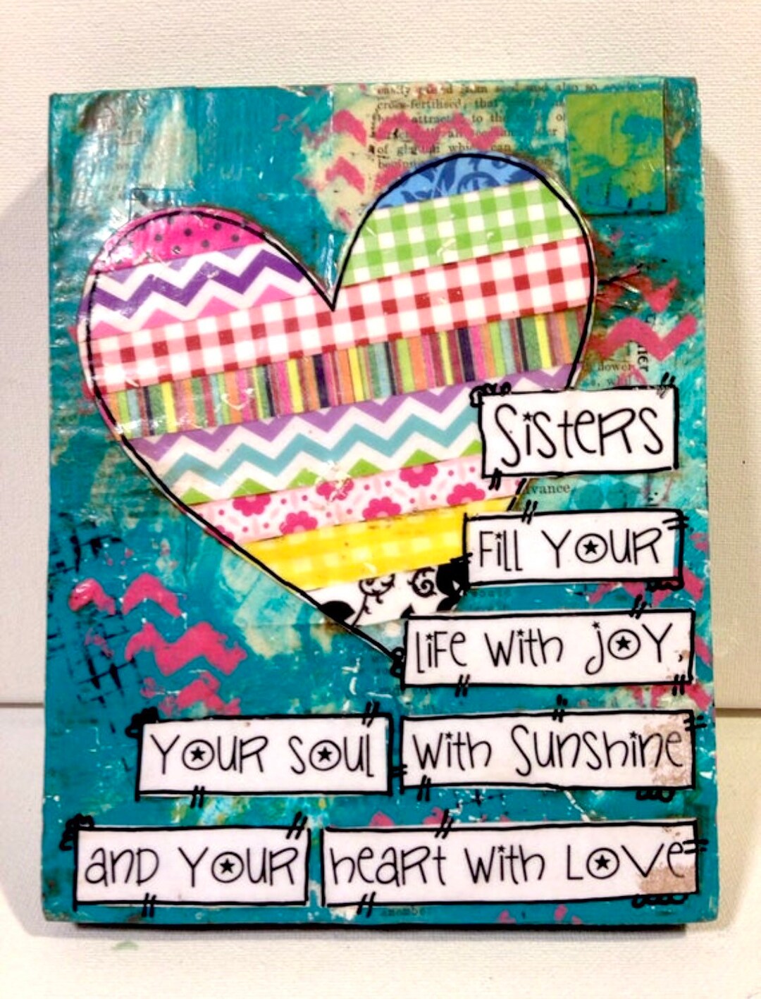 Sister Gift | Sister Hand Painted Sign | Sisters Gift | Sister Wall Art ...