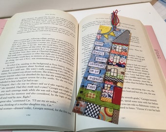 Whimsical House Bookmark, there is always something to be thankful for