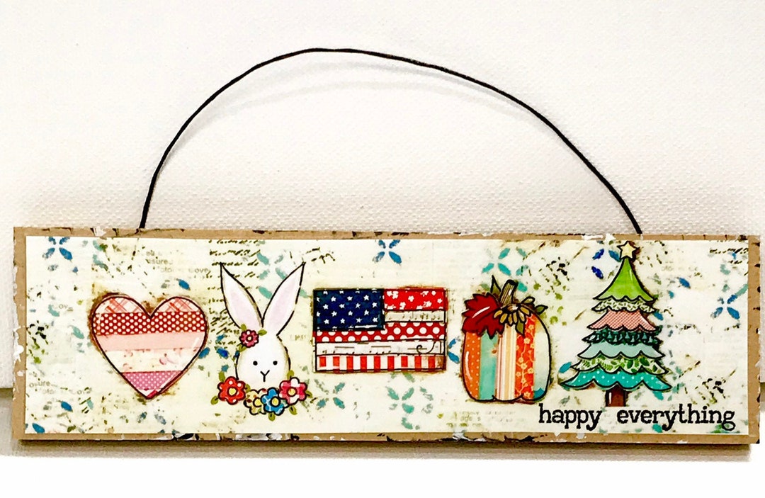 Happy Everything Print Mounted Print Home Decor Sweet Little Sign - Etsy