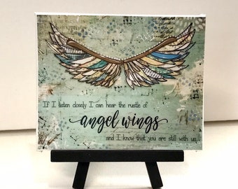 Remembrance Gifts, Angel wings, in loving memory, Memorial Sign, Print Angel wings Print Set,