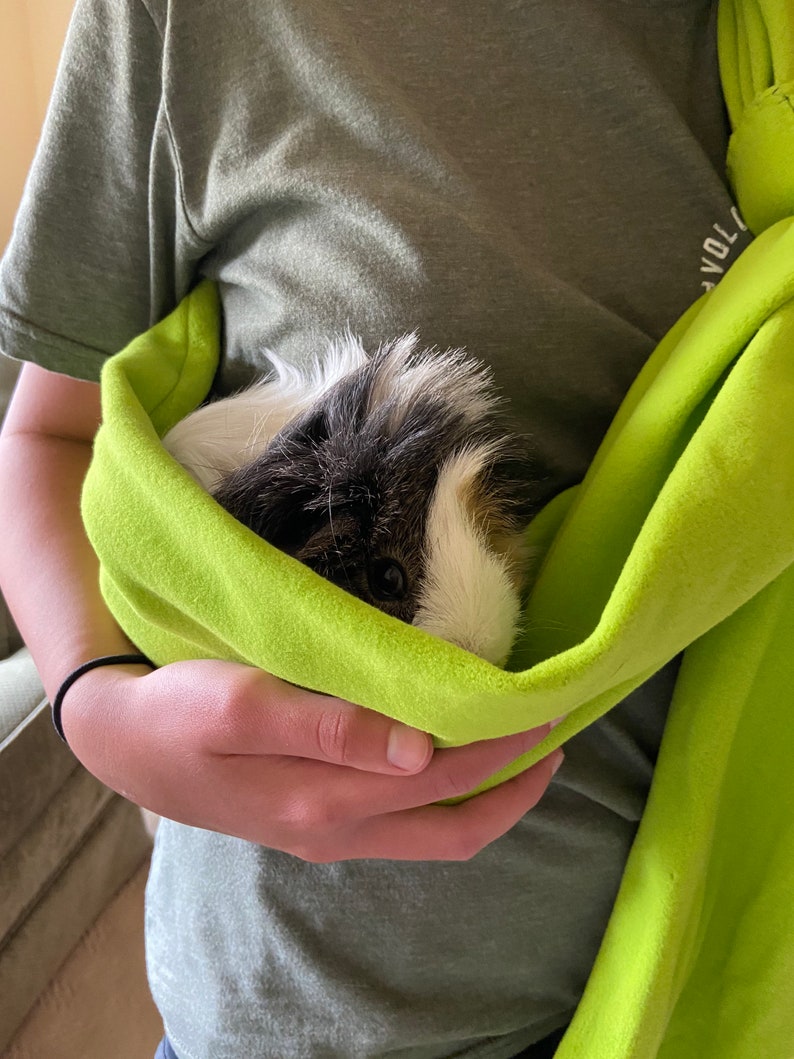 Green Adjustable Guinea Pig Sling Handmade Small Pet Carrier Etsy