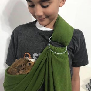 Bolsa de transporte ajustable para cobayas, hecha a mano, para mascotas pequeñas