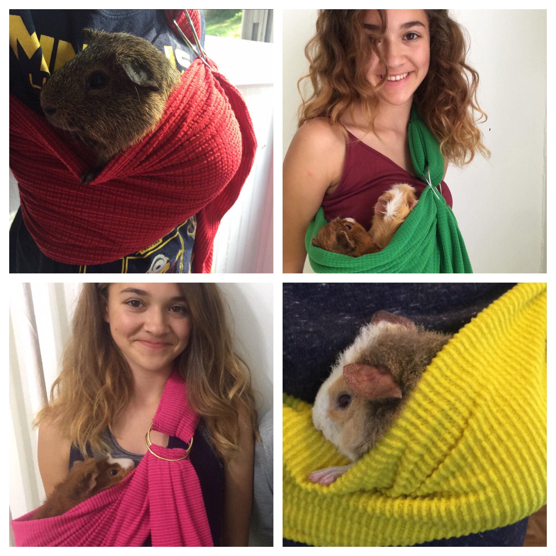 Adjustable Guinea Pig Sling handmade small Pet Carrier bonding Etsy