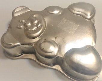 BNA Thick Steel TEDDY BEAR Cake Pan Baking Pan Birthday Party Birthday Cake Vintage Bear Teddy Bear Vintage Teddy Bear Stuffed Bear