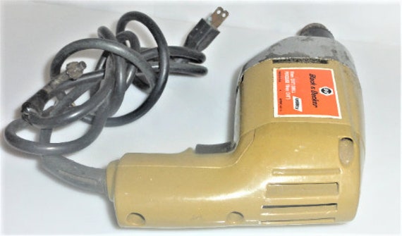 1970s Black and Decker Drill Orange Fully Functional D500N/ 300W