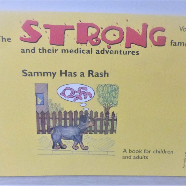 BK27 - The STRONG And Their Family Medical Adventures #5 Sammy Has A Rash German Medicine Children's Book Health Book Healing