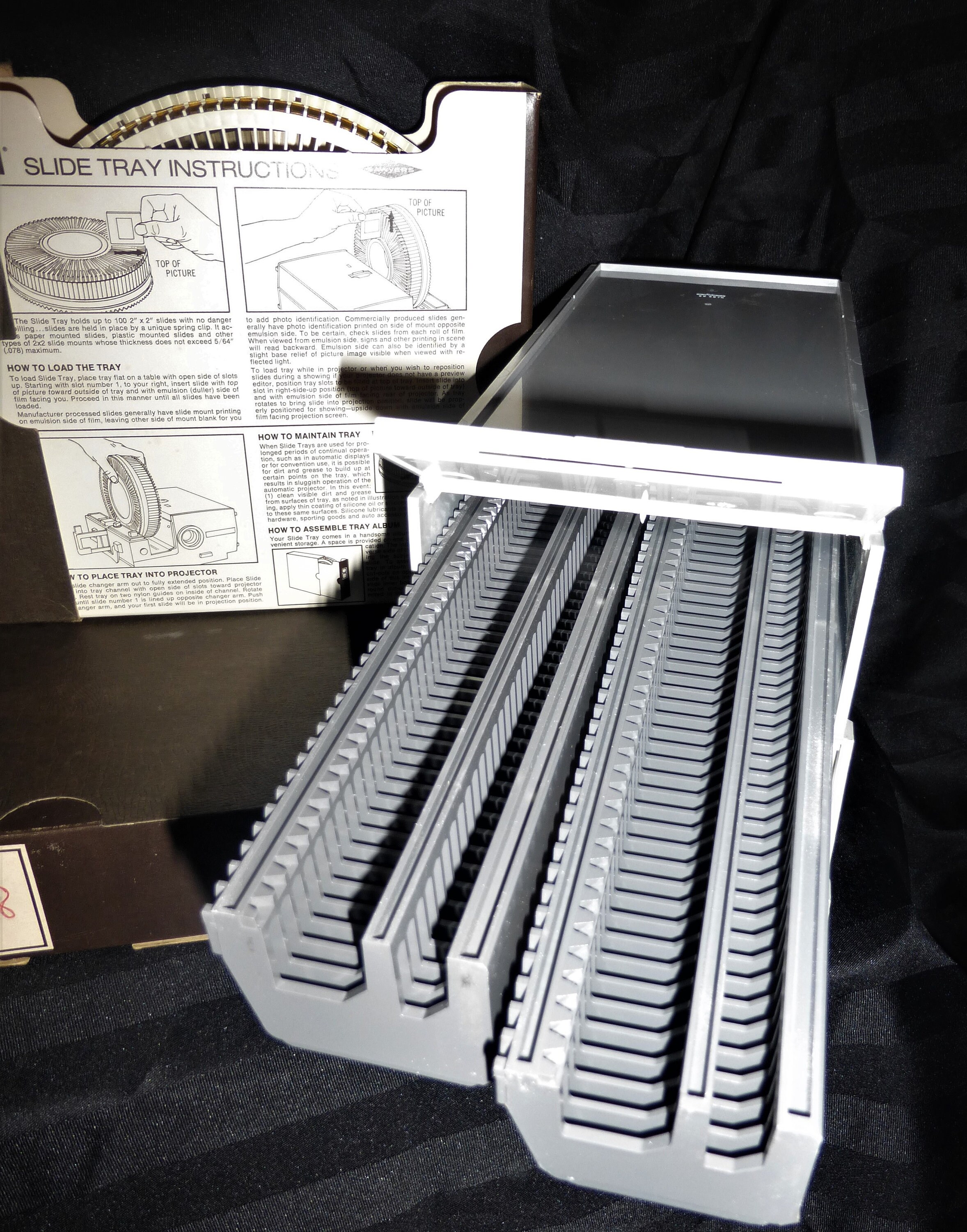 Lot of 3 Gray Slide Projector Storage Cases & 2 Round Slide Etsy