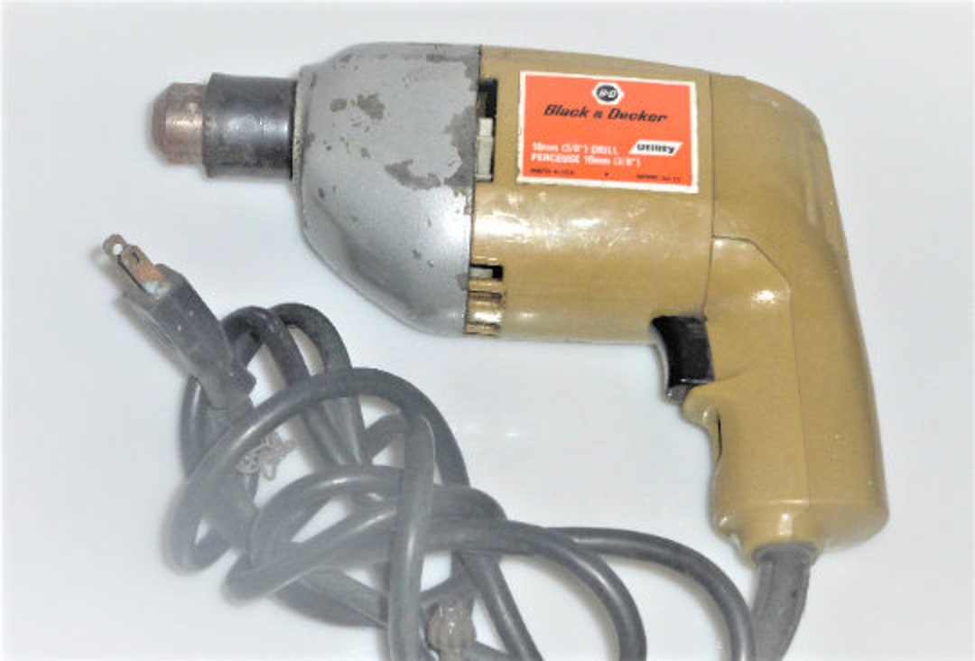 1970s Black and Decker Drill Orange Fully Functional D500N/ 300W