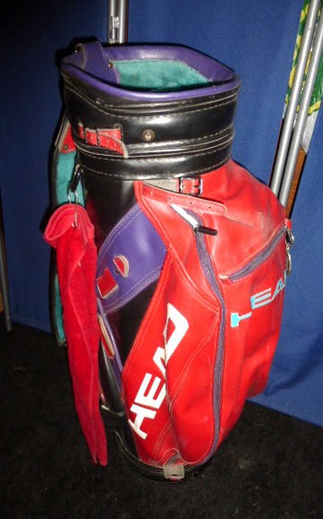 Vintage HEAD Golf Bag Leather Golf Bag Rare Golf Bag Golf Club