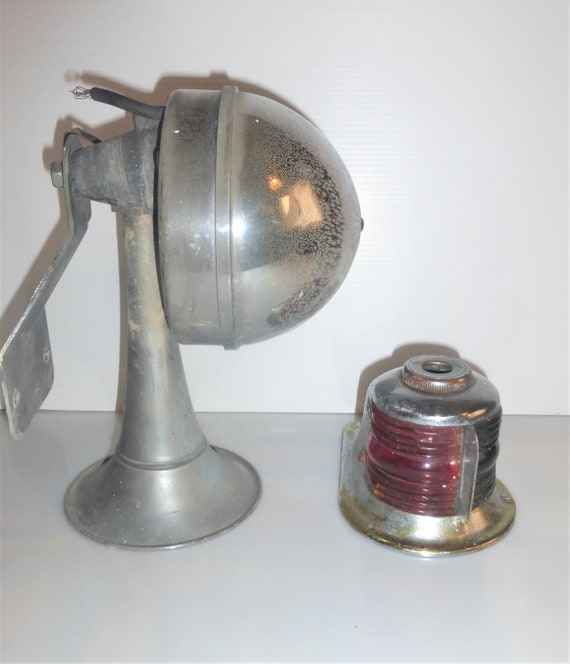 BX5 Vintage BOAT LIGHT & Vintage Boat HORN Boat Deck Boat Etsy