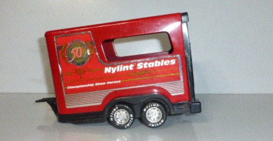 10.5 Nylint HORSE TRAILER 50th Anniversary Pressed Metal Trailer