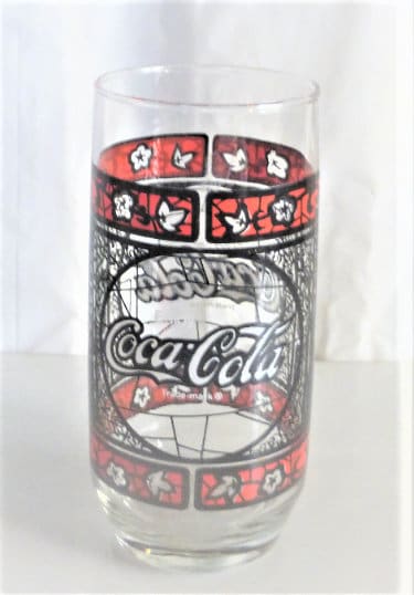BX34 Vintage COKE GLASS Drinking Glass Coca Cola Pop Tumbler 