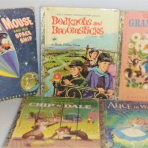 Vintage Children's Disney Books, Alice in Wonderland, Cinderella, Snow  White, Three Little Pigs, the Little Engine That Could, Kids' Books 