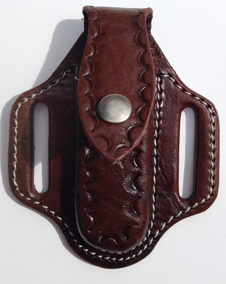 5 Buck 112 SNAP Knife Holder DARK BROWN Pancake Sheath Etsy