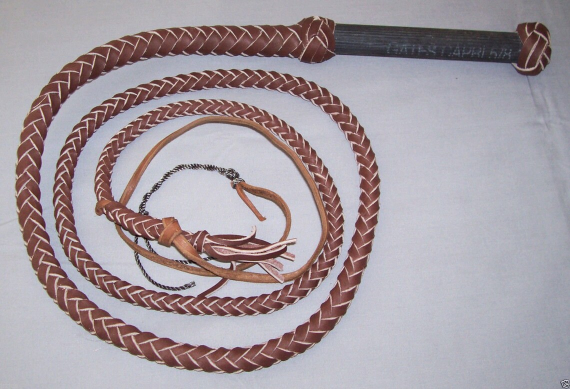 Whip 6 ft. 8 plait BULLWHIP Pro Rodeo Bull WHIP with swivel Etsy