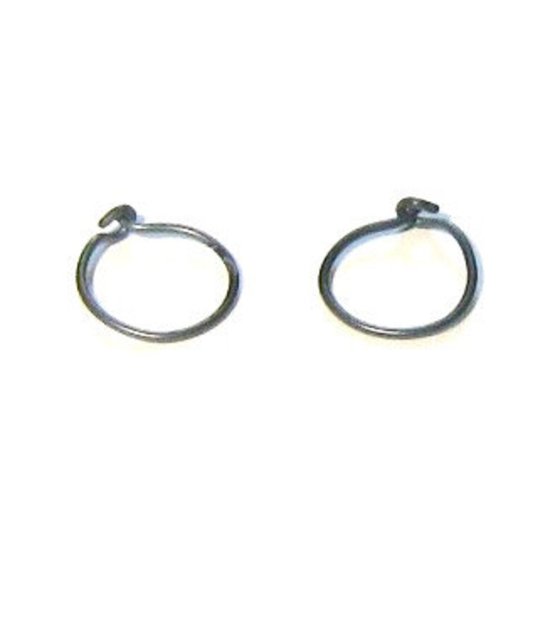 Thick niobium hoops Hypoallergenic hoops Unisex earrings Hypoallergenic earrings