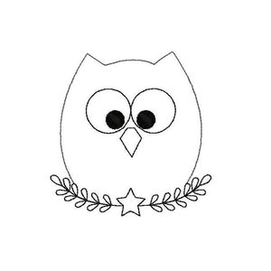 Embroidery file owl 10x10 frame