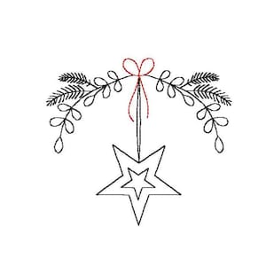Embroidery file star 10x10 frame
