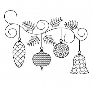 Embroidery file Christmas ball 13x18