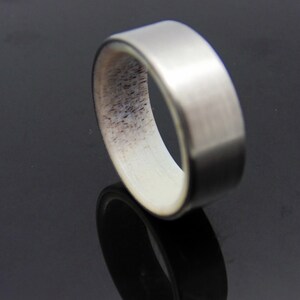 Antler ring, Titanium and Elk Antler wedding band