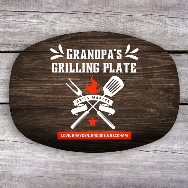 Ceramic Grill Platter Dad Etsy