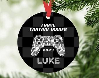 Gamer Boyfriend, Personalized Christmas Ornaments, Gamer Ornament, Gaming Gifts for Him, Video Game Stocking Stuffers