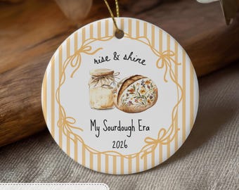 Sourdough Ornament Sourdough Baker Gift Bread Lover Ornament Baking Gift Christmas Ornament Bread Baker Gift Sourdough Starter 2026 Keepsake