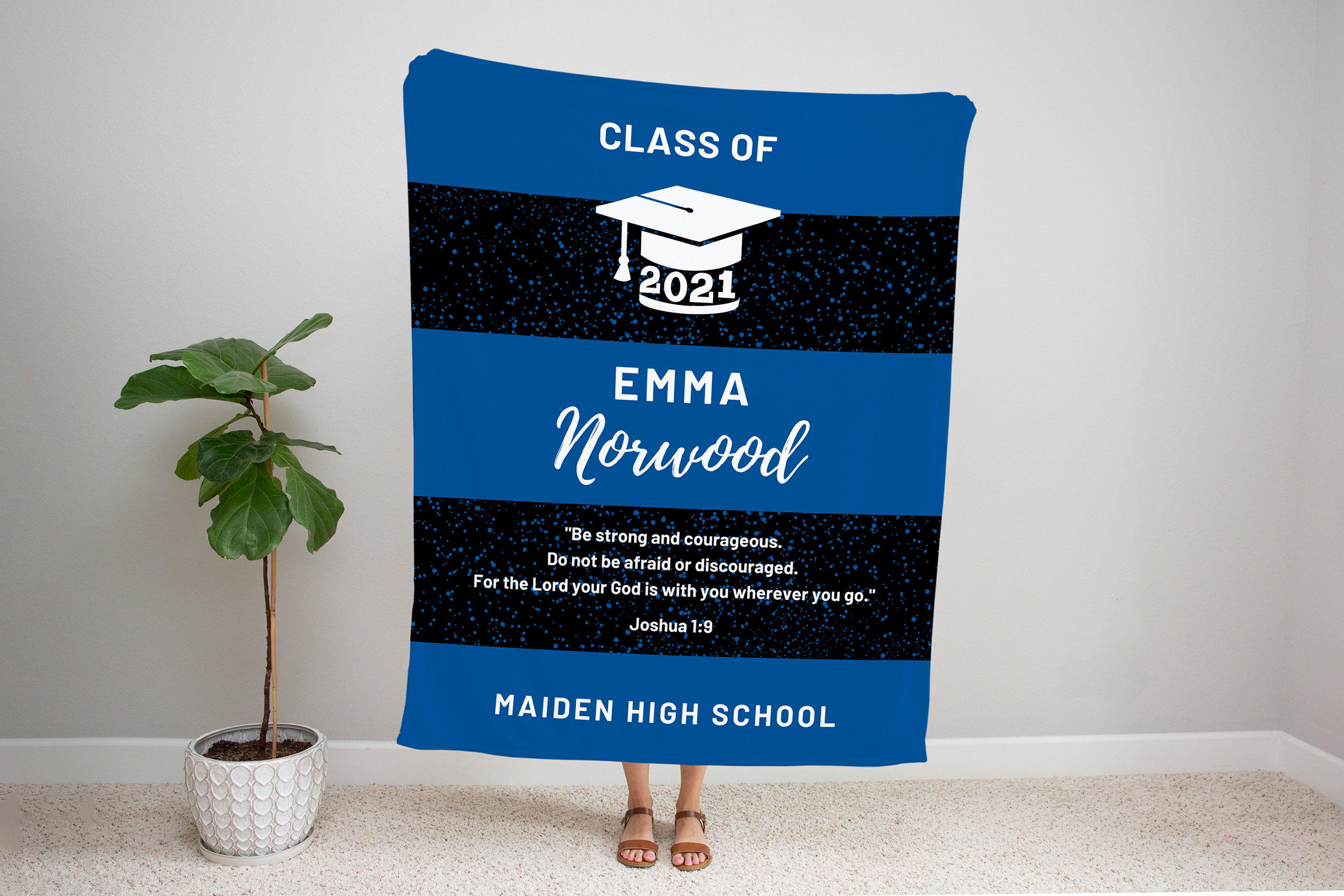 Graduation Blanket 2021 Personalized Throw Blanket Senior Etsy
