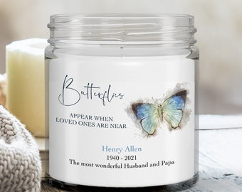 Memorial Candle, In Loving Memory, Personalized Remembrance Candle, Custom Bereavement Gift