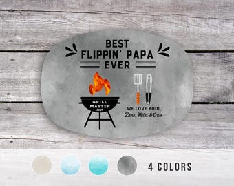 Grandpa Gifts, Daddy's Grilling Plate, Personalized Platter, Papa Gifts. Grandpa Gift from Grandkids, Grill Accessories