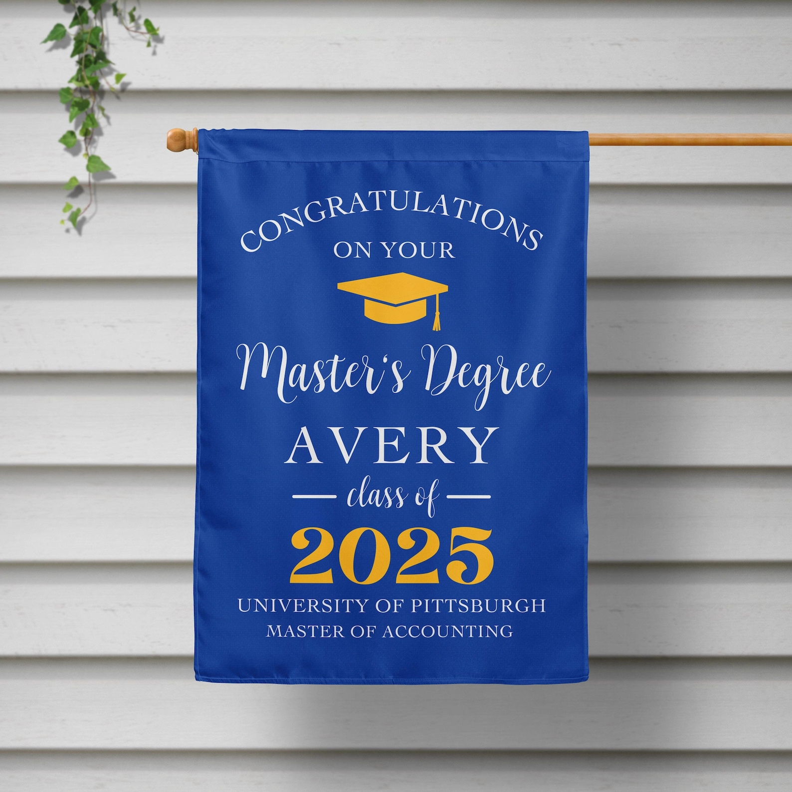 Masters Degree, Graduation Yard Sign, College Graduate Garden Flag ...