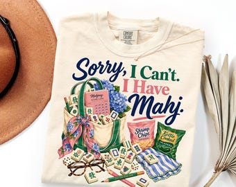 Mahjong Shirt Comfort Colors ® Funny Mahjong Player Tee Game Night Shirt Mahjong Lover Gift Womens Graphic Tee