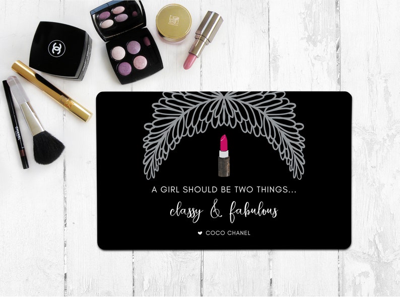 Teen Girl Room Decor Personalized Makeup Vanity Mat Coco Etsy