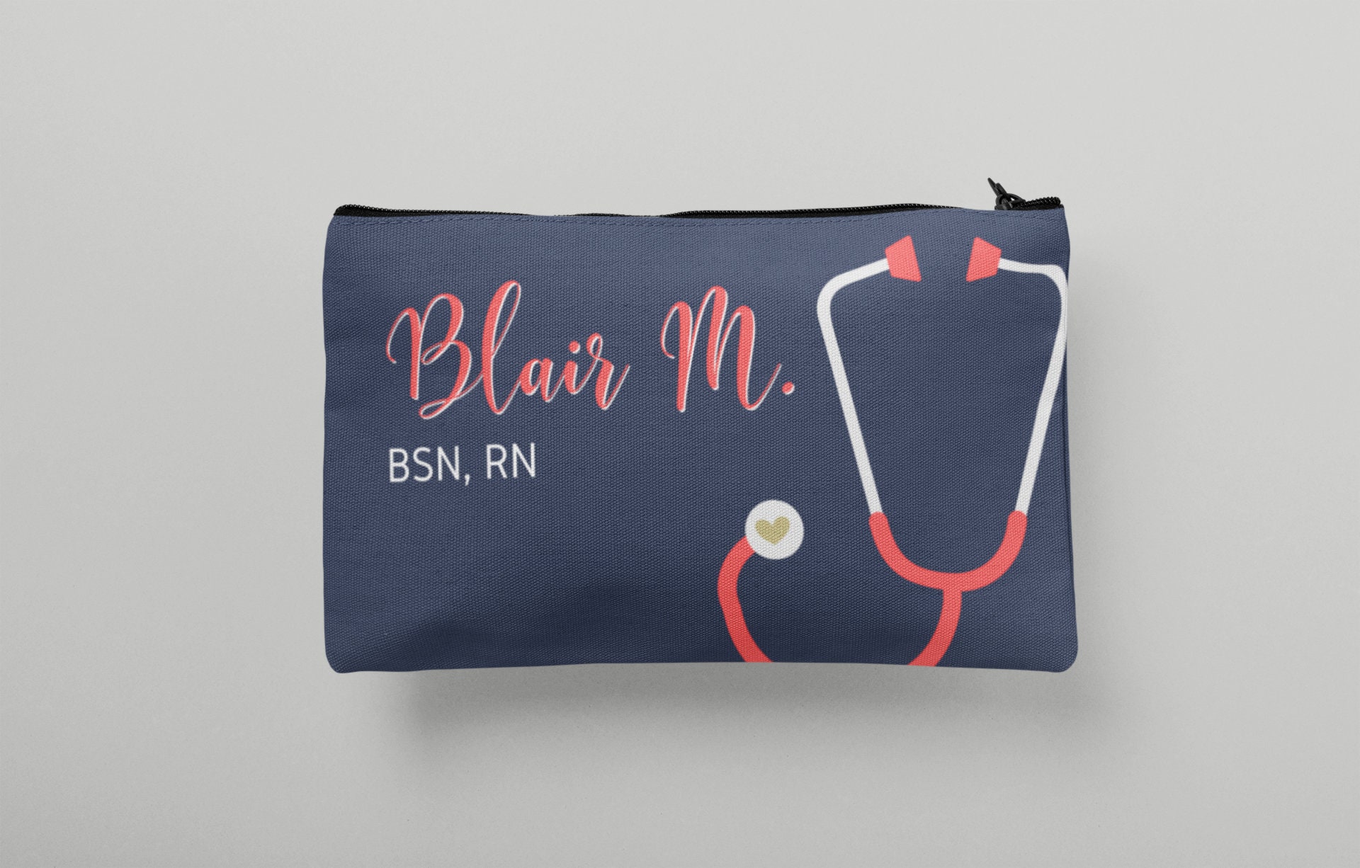 Nurse Personalized Makeup Pouch, RN LPN Bag, Nurse Graduation Gifts -…