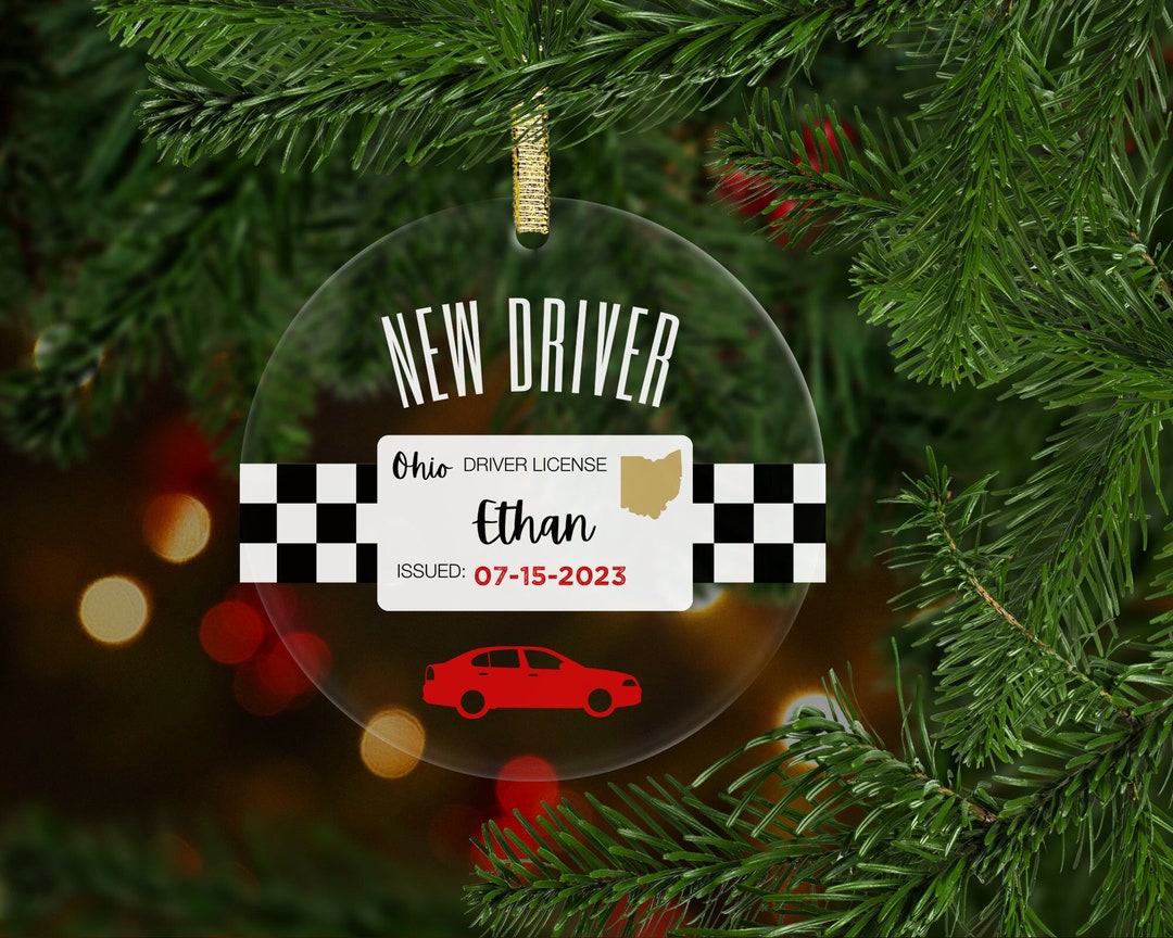 New Driver Ornament, Personalized Christmas Ornament, First Car
