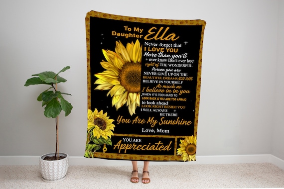Daughter sunflower blanket hotsell