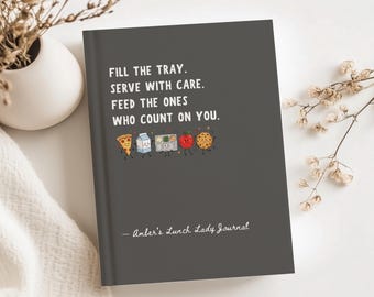 Lunch Lady Journal School Cafeteria Notebook Food Service Planner Gift for Cafeteria Worker Kitchen Staff Appreciation School Meal Book